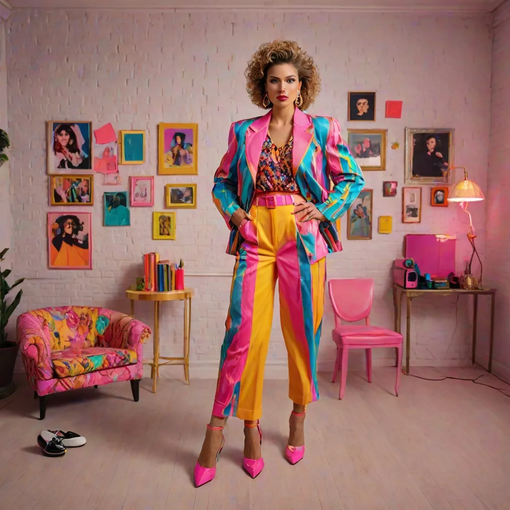 Stylizacja na imprezę w stylu lat 80.